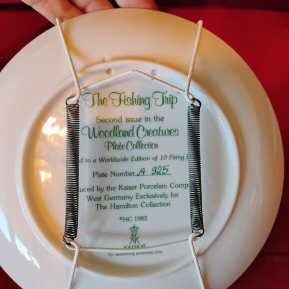 Woodland Creatures Plates Set Of 6 Kaiser For Hamilton Collection #s 2-5, 7, 8 - Picture 4 of 14